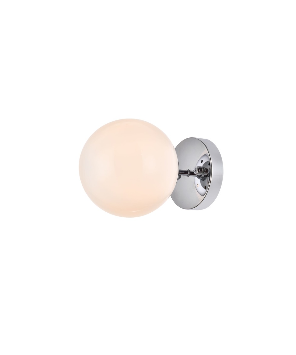 Picture of Living District LD2451C 6 in. Mini Dual Flush Mount & Bath Sconce with Frosted Glass in Chrome