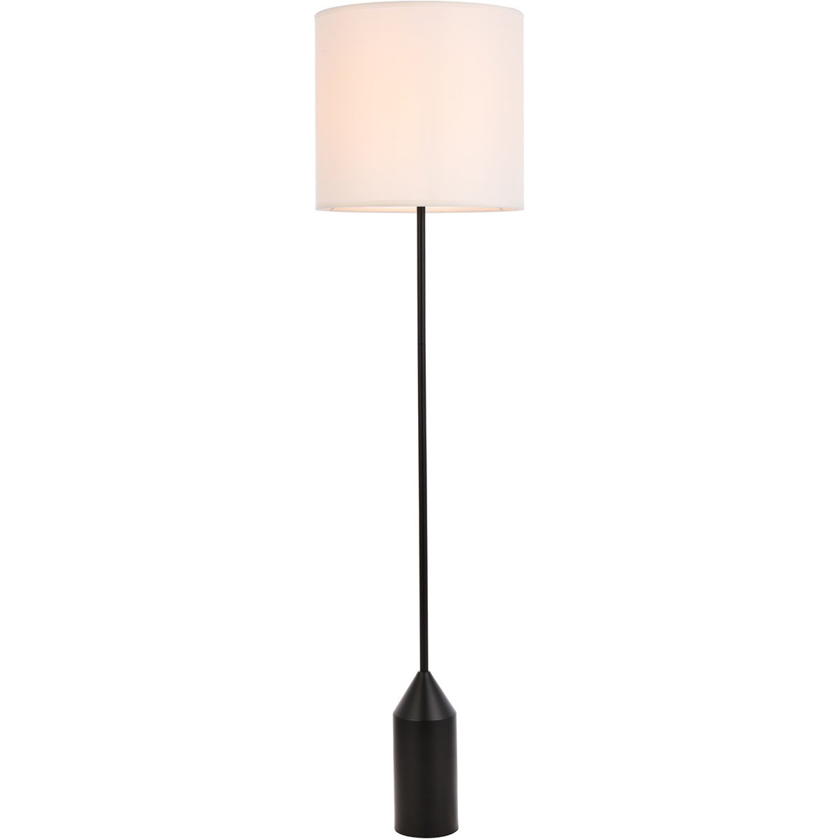 Picture of Living District LD2453FLBK Ines Floor Lamp&#44; Black & White