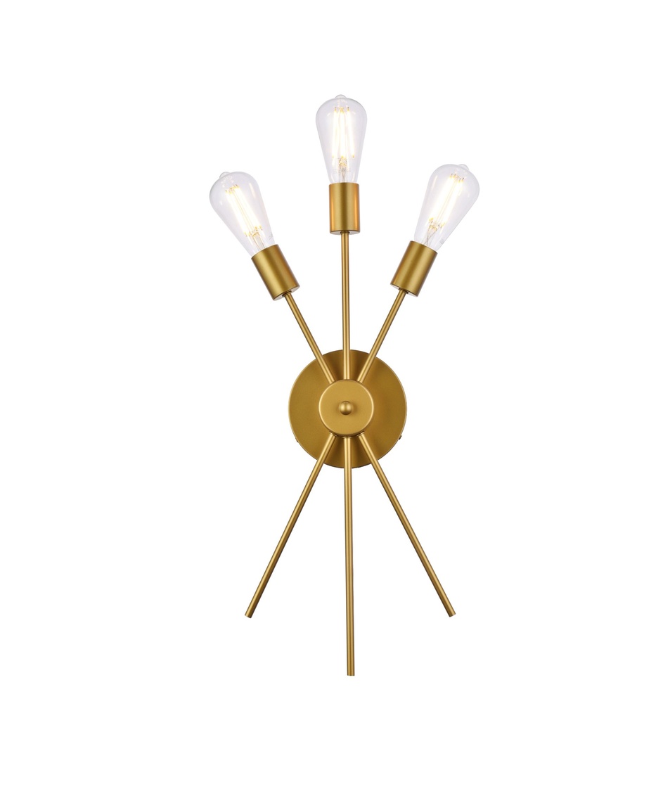 11 in. Lucca Bath Sconce in Brass
