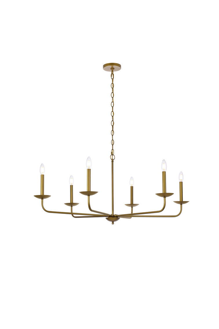 42 in. Cohen Pendant in Brass