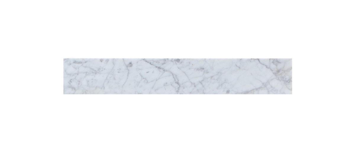 30 in. Bathroom Vanity Backsplash, Carrara White
