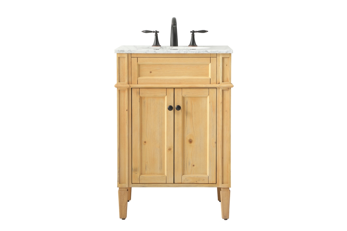 VF12524NW 24 in. Single Bathroom Vanity, Natural Wood