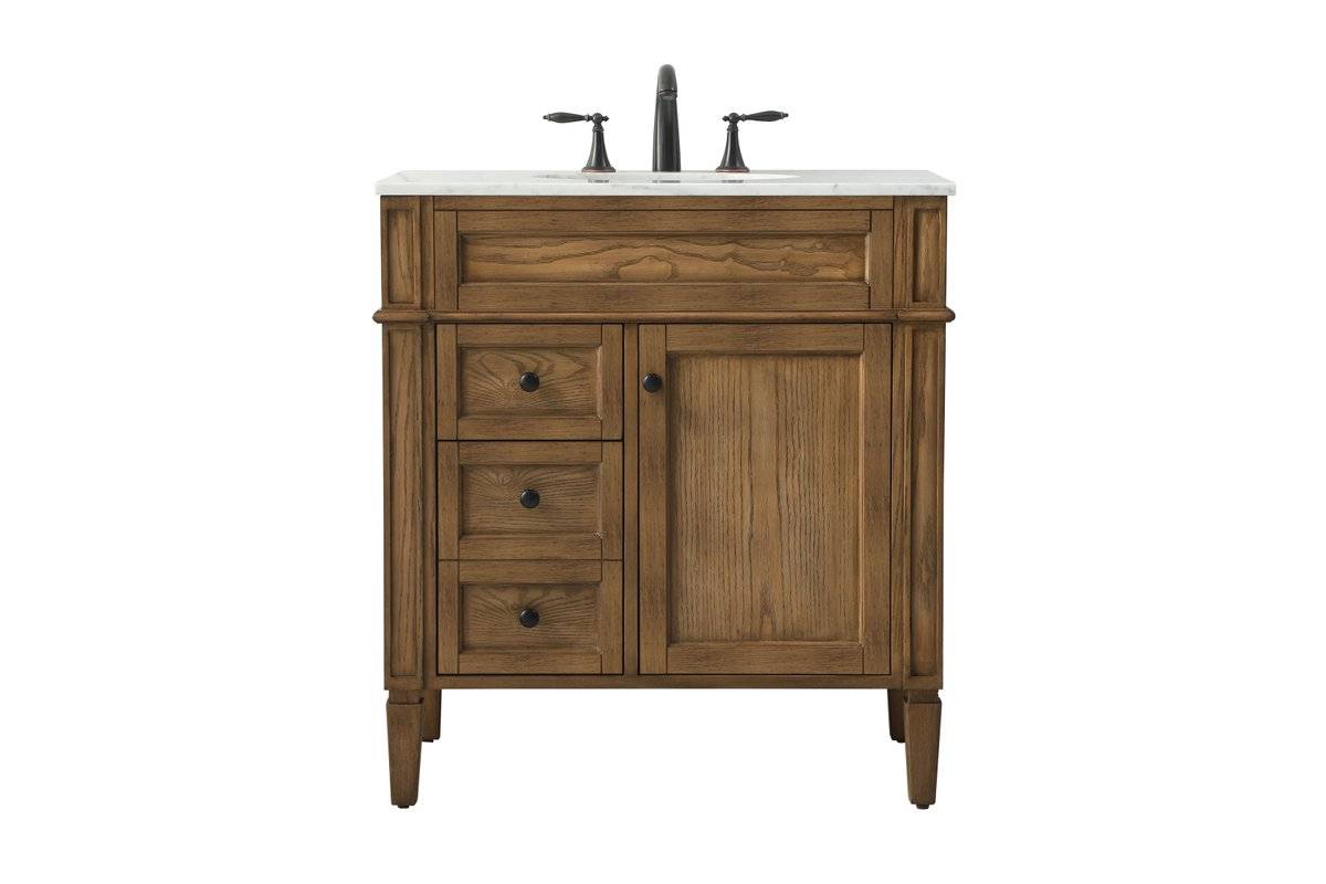 VF12532DW 32 in. Park Avenue Single Bathroom Vanity, Driftwood