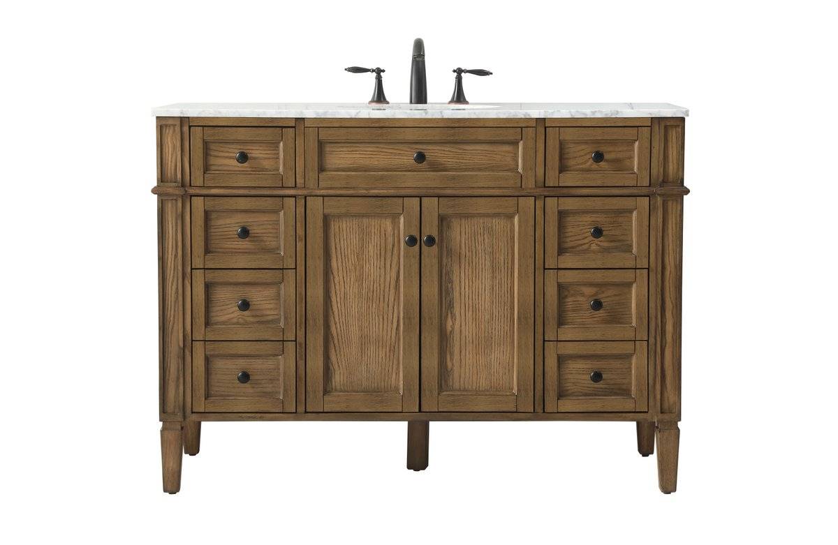 48 in. Park Avenue Single Bathroom Vanity, Driftwood