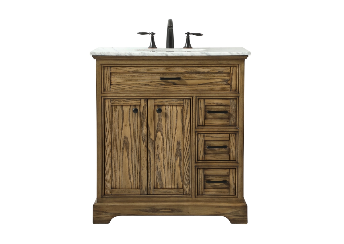 32 in. Single Bathroom Vanity, Driftwood