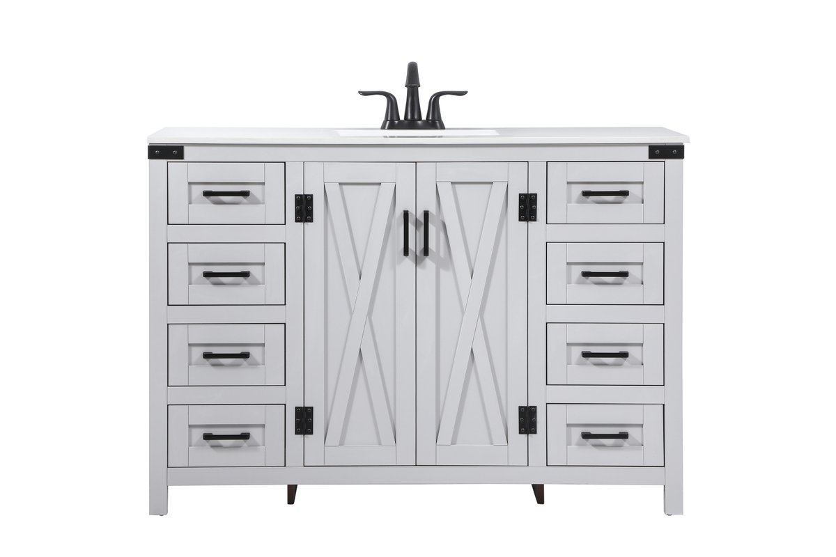 48 in. Single Bathroom Vanity, Grey