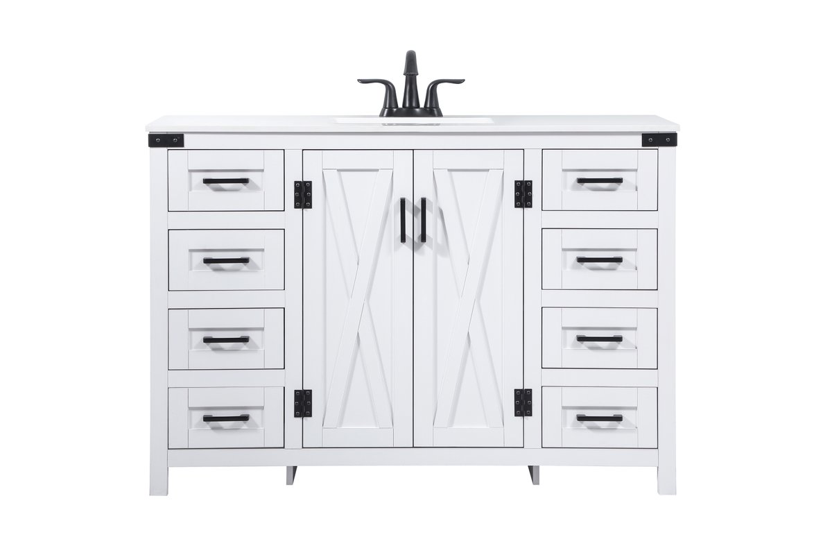 48 in. Grant Single Bathroom Vanity, White