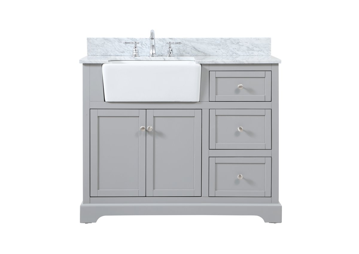VF60242BK-BS 42 in. Franklin Single Bathroom Vanity, Black
