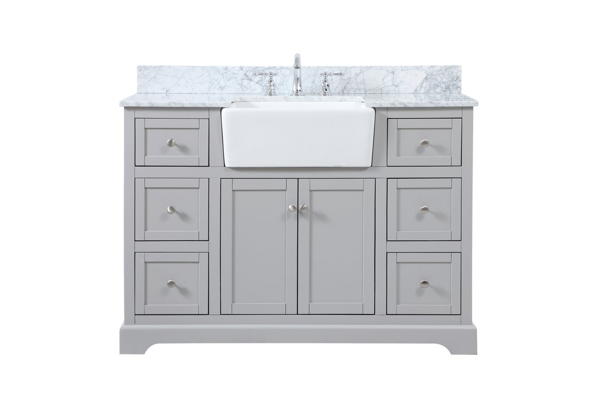 VF60248BK-BS 48 in. Franklin Single Bathroom Vanity, Black