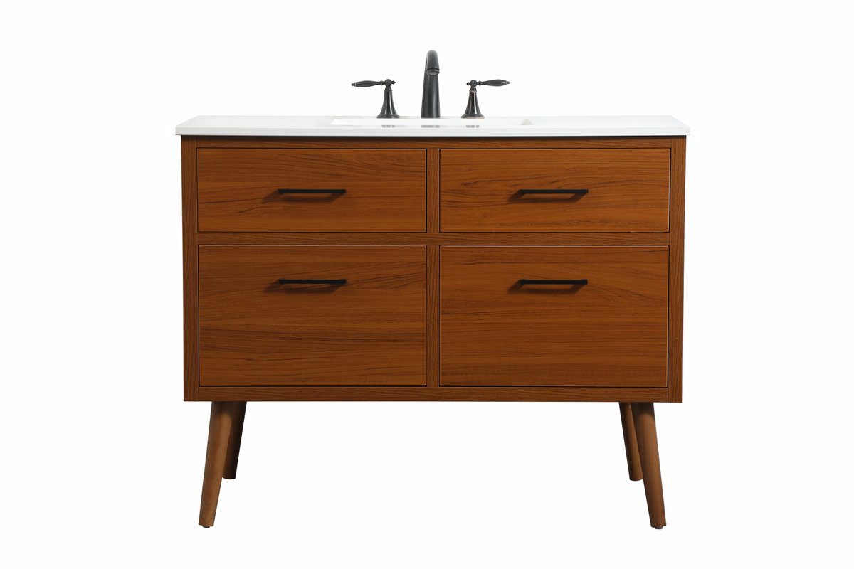 VF41042MTK 42 in. Single Bathroom Vanity, Teak