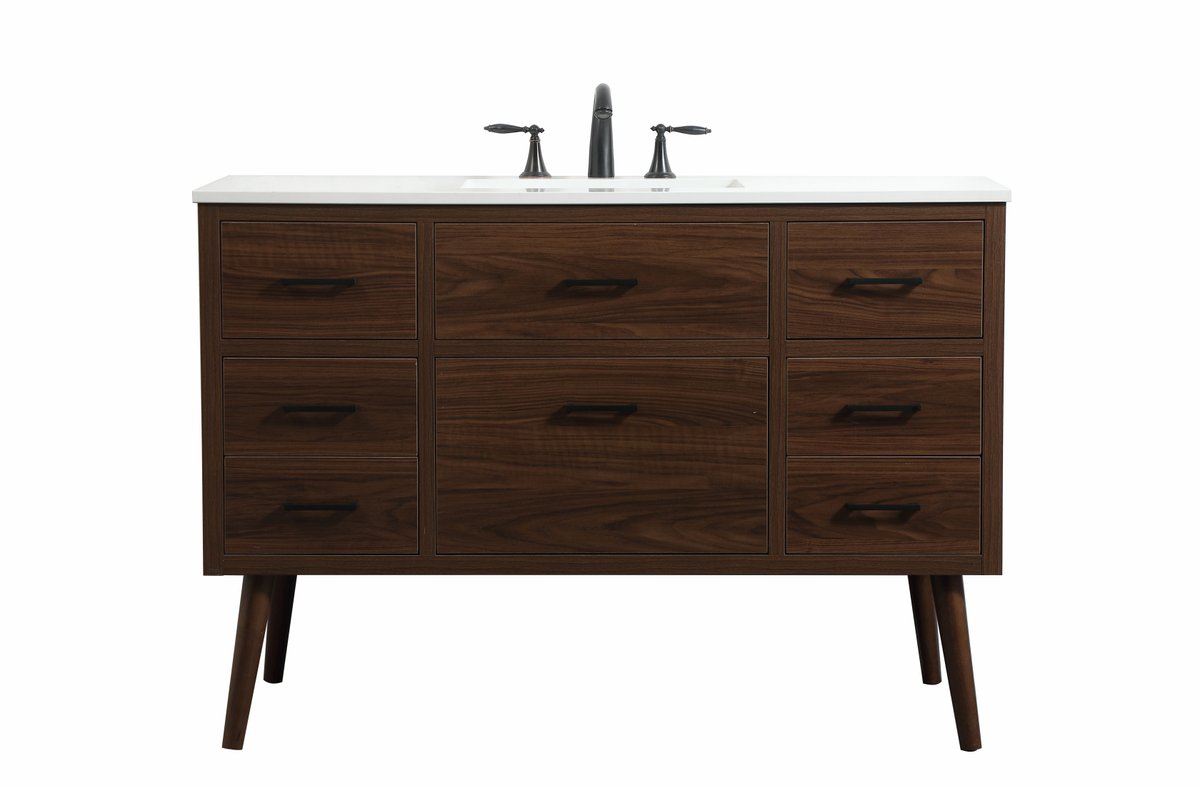 VF41048MWT 48 in. Single Bathroom Vanity, Walnut
