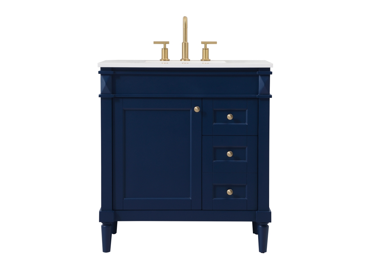 VF31832BL 32 in. Bennett Single Bathroom Vanity, Blue