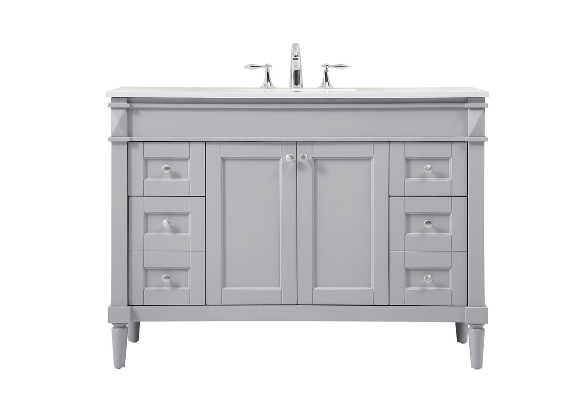 48 in. Bennett Single Bathroom Vanity, Grey