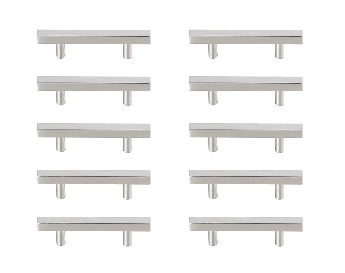 3 in. Dior Multipack Center To Center Bar Pull, Brushed Nickel - Pack of 10