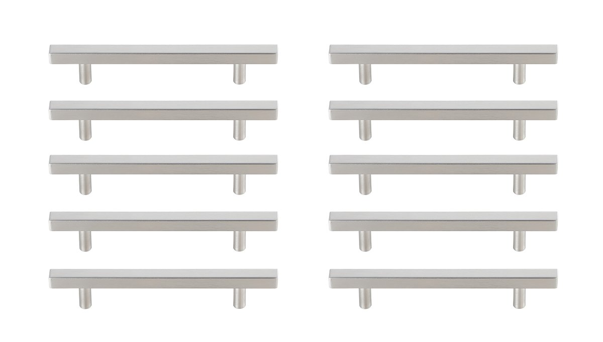 5 in. Dior Multipack Center To Center Bar Pull, Brushed Nickel - Pack of 10