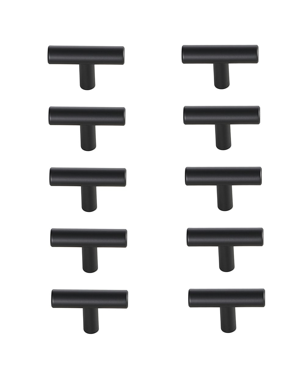 Quinn Multipack T Bar Pull, Matte Black - Pack of 10