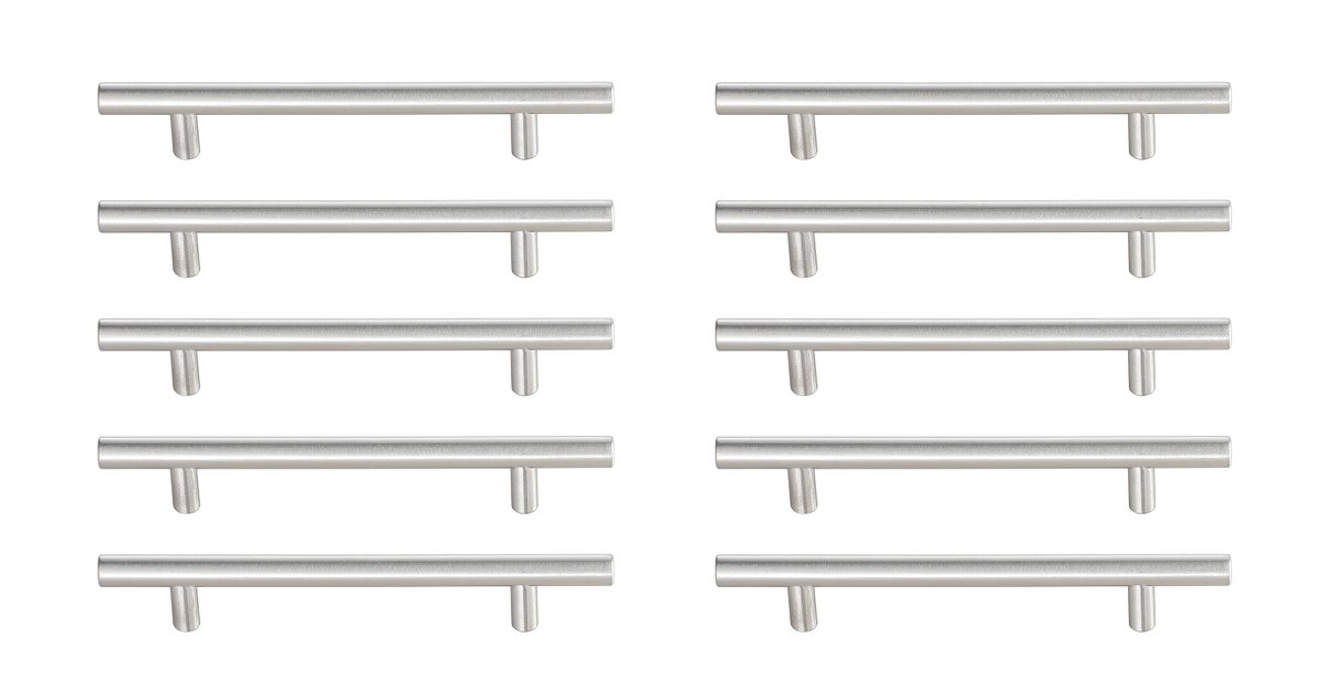 5 in. Quinn Multipack Center To Center Bar Pull, Brushed Nickel - Pack of 10