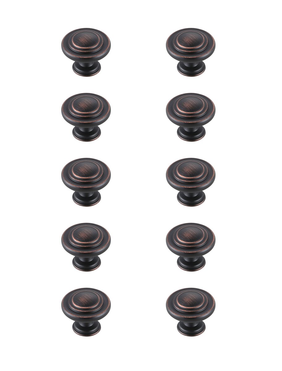 KB2006-ORB-10PK 1.3 in. Minu Oil-Rubbed Bronze Mushroom Knob, Set of 10