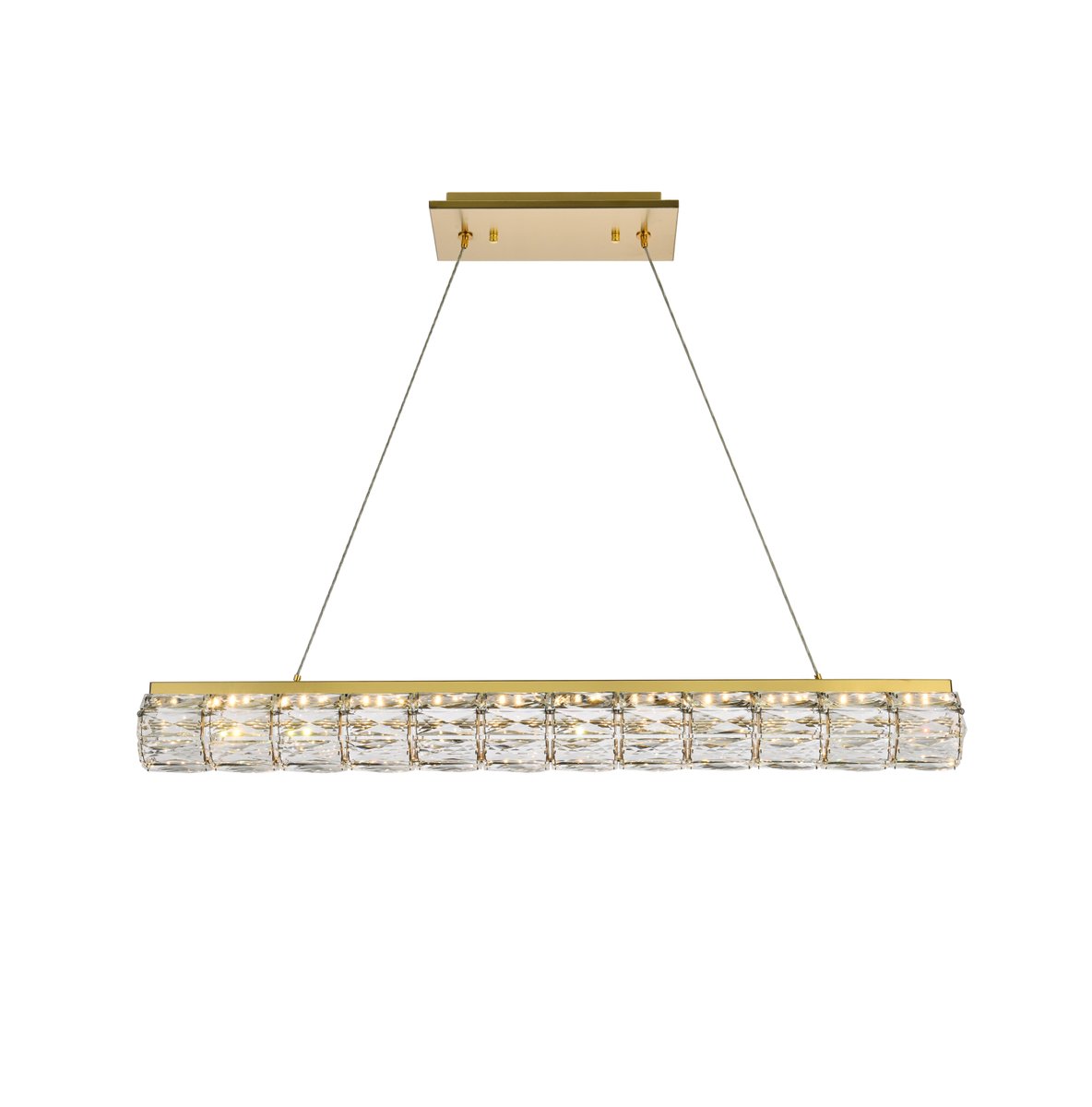 36 in. Valetta LED Linear Pendant, Gold