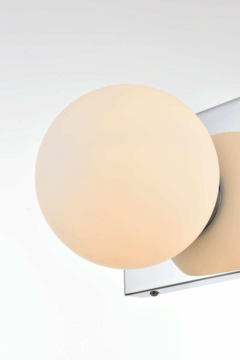 110 V E12 One Light Vanity Wall Lamp, Chrome