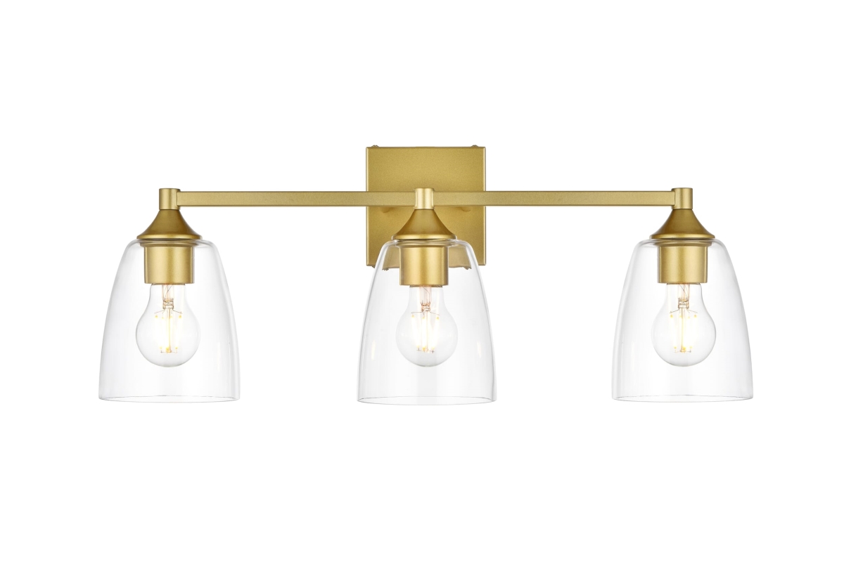 Picture of Living District LD7307W24BRA 24 in. Gianni 3 Lights Wall-Mounted Bath Sconce Light&#44; Brass