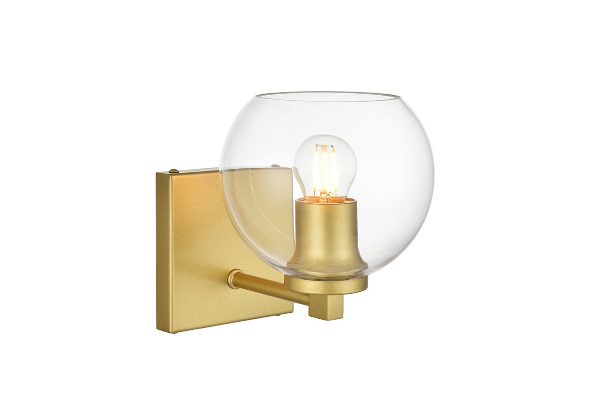 Picture of Living District LD7311W6BRA 6 in. Juelz 1 Lights Wall-Mounted Bath Sconce Light&#44; Brass