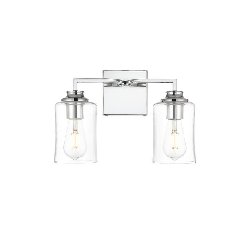 Picture of Living District LD7314W14CH 14 in. Ronnie 2 Lights Wall-Mounted Bath Sconce Light, Chrome