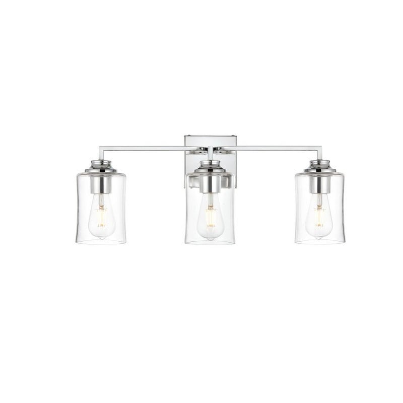 Picture of Living District LD7314W23CH 23 in. Ronnie 3 Lights Wall-Mounted Bath Sconce Light, Chrome