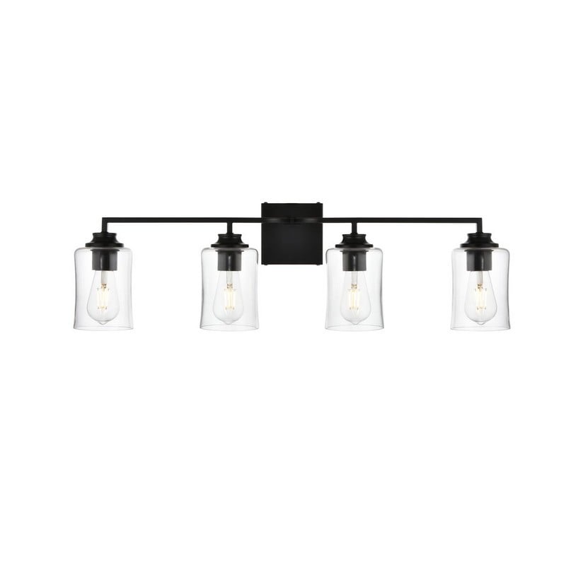 Picture of Living District LD7314W32BLK 32 in. Ronnie 4 Lights Wall-Mounted Bath Sconce Light, Black