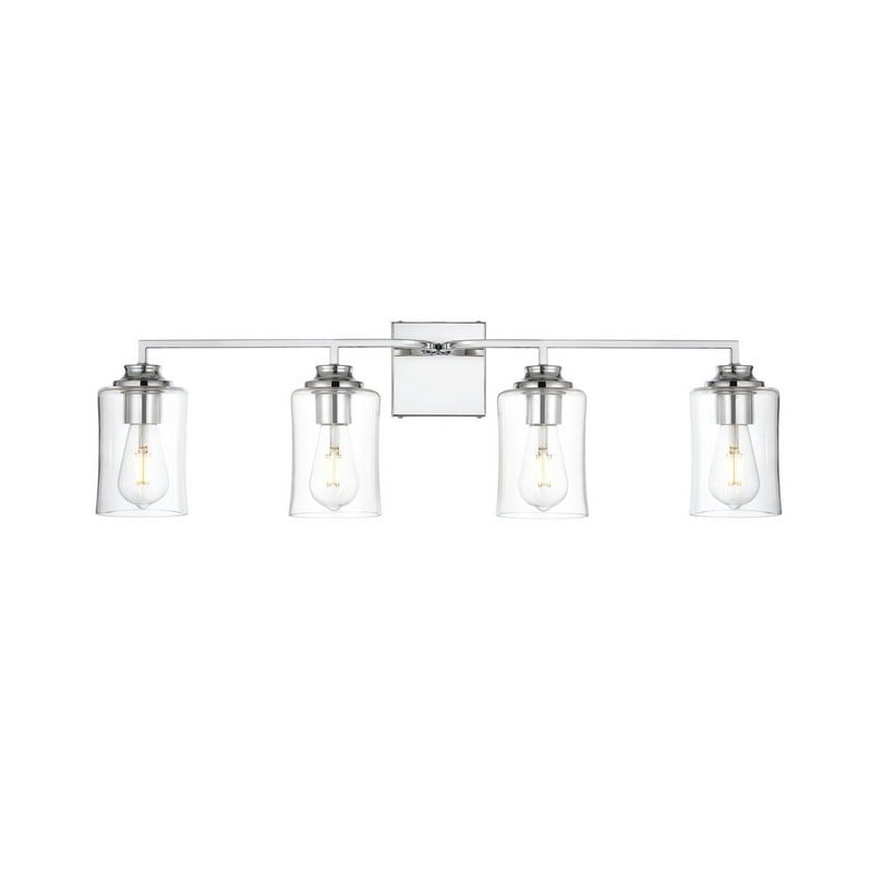 Picture of Living District LD7314W32CH 32 in. Ronnie 4 Lights Wall-Mounted Bath Sconce Light, Chrome