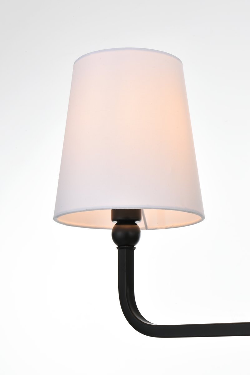 26 in. Colson 3 Light Bath Sconce Wall Light, Black