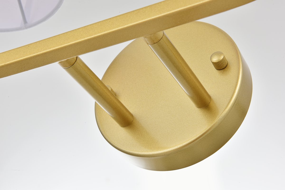 36 in. Colson 4 Light Bath Sconce Wall Light, Brass