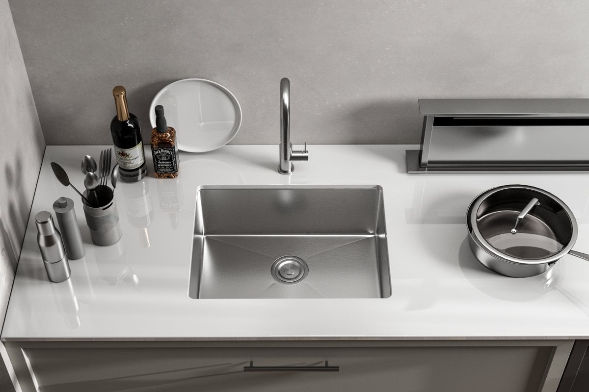 SK10123 Stainless Steel Kitchen Sink, Silver -  Elegant Kitchen & Bath