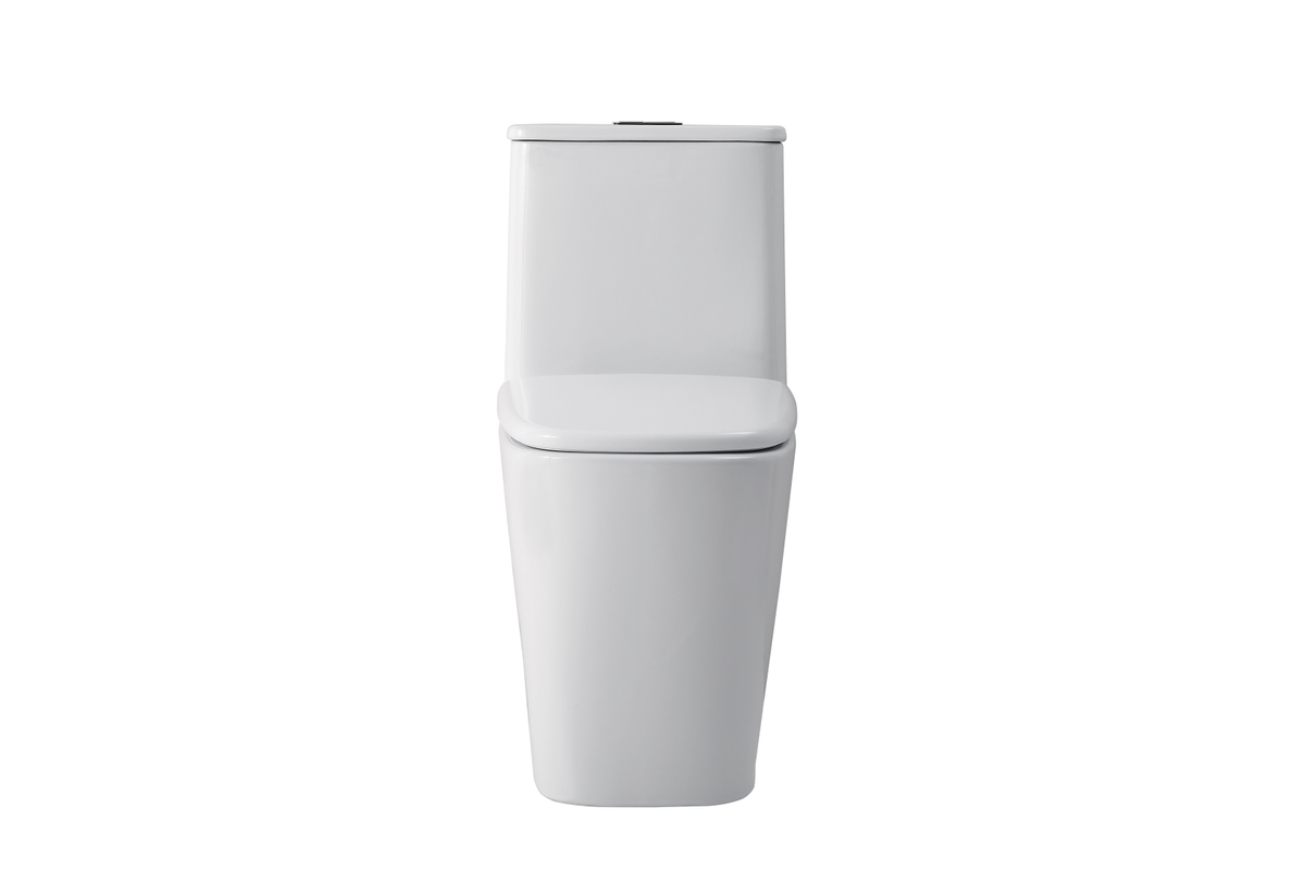 TOL2003 27 x 14 x 31 in. Winslet Floor Square Toilet, White -  Elegant Kitchen & Bath