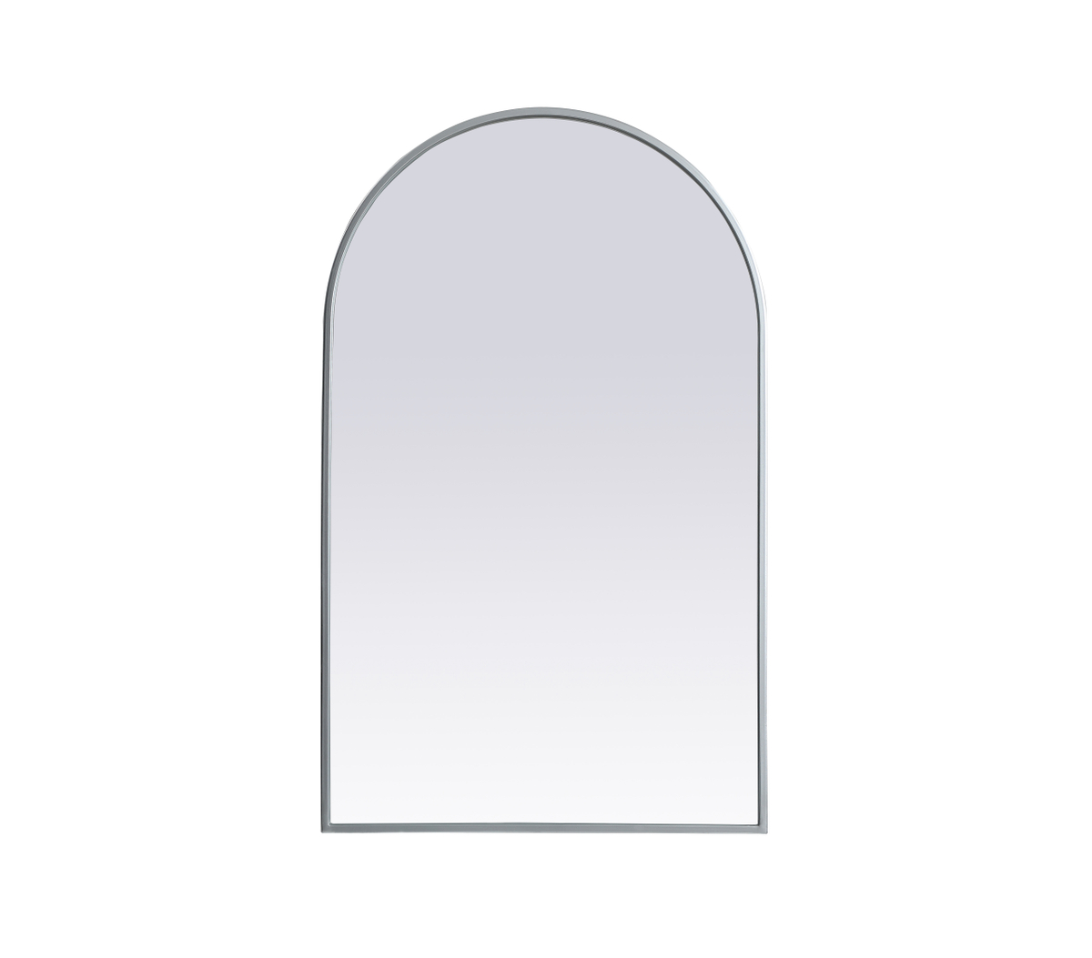 22 x 36 in. Metal Frame Arch Mirror, Silver