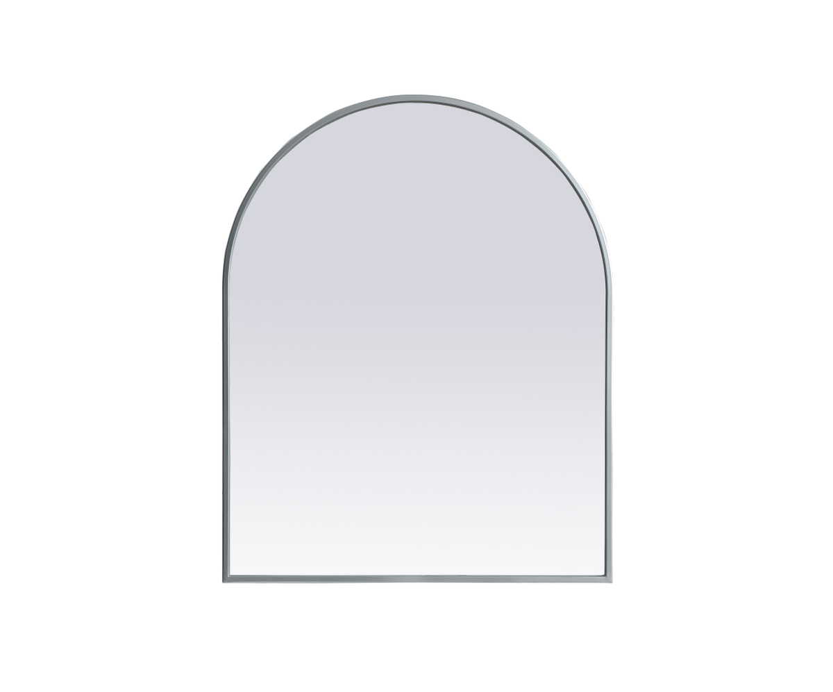 24 x 30 in. Metal Frame Arch Mirror, Silver
