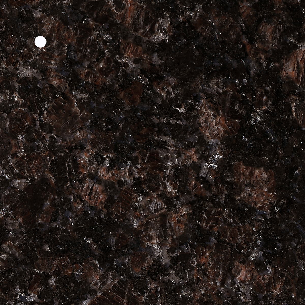 6 in. Stone Finish Sample, Dark Brown Granite