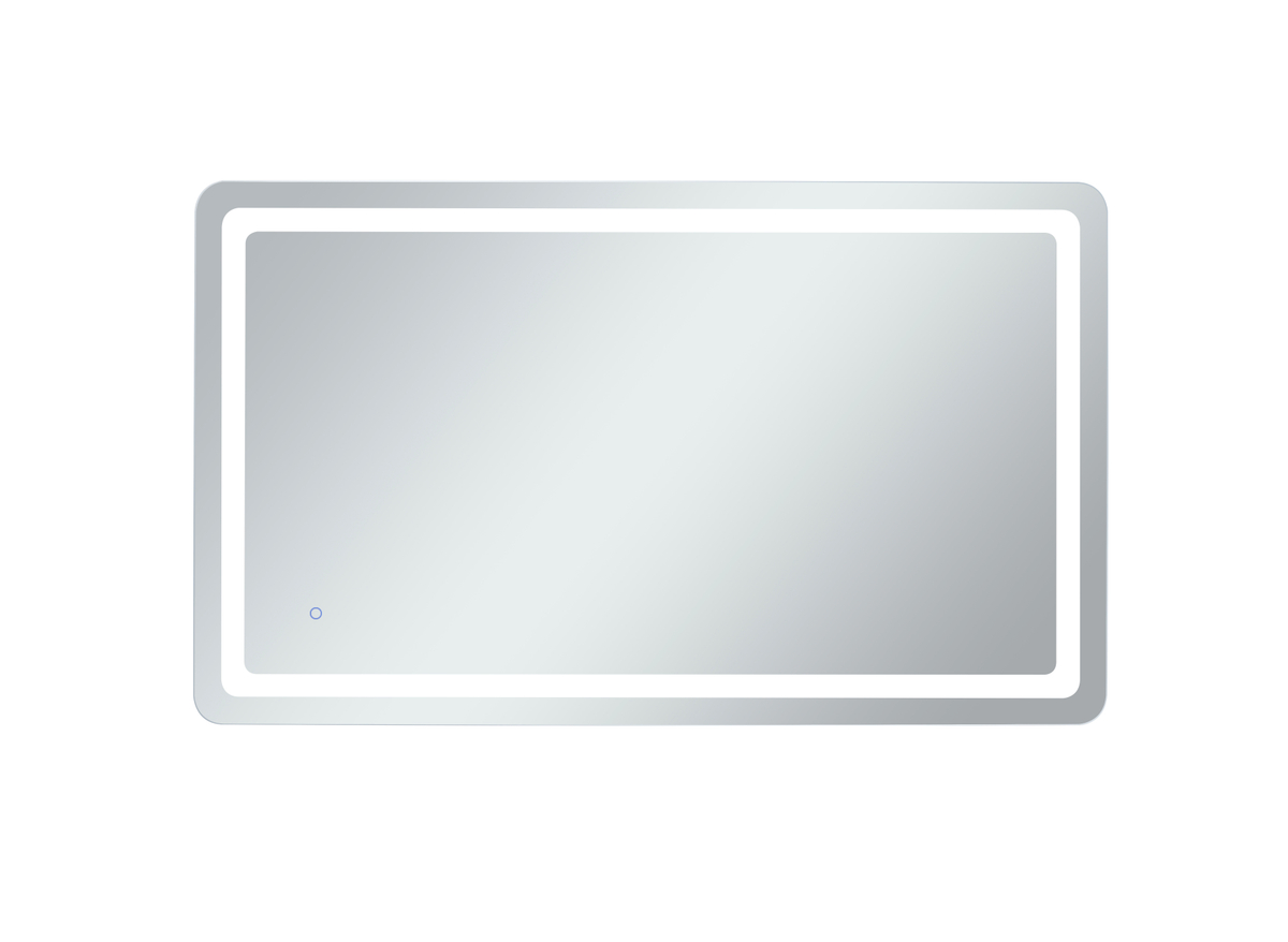 36 x 60 in. Genesis Soft Edge LED Mirror, Glossy white