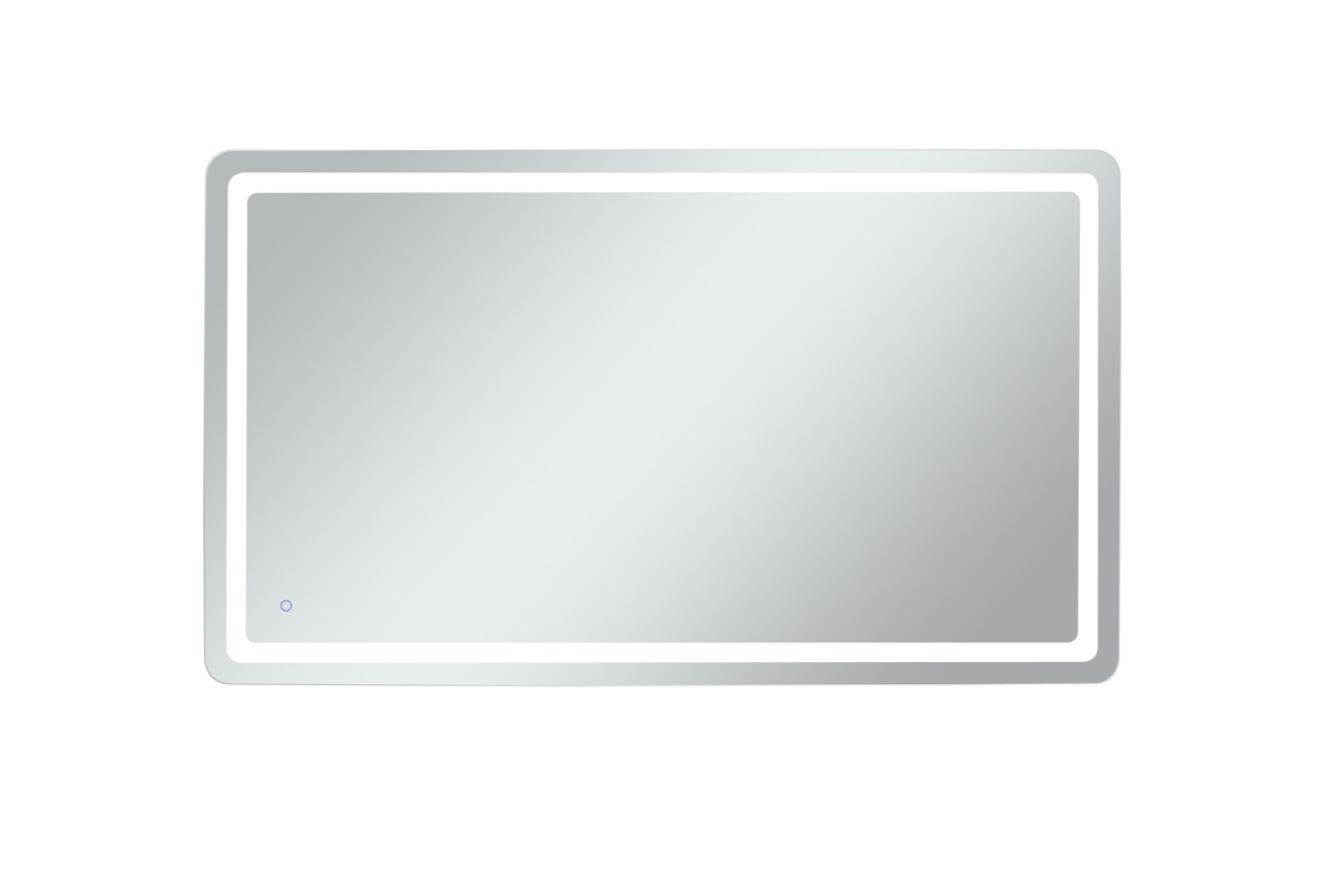42 x 72 in. Genesis Soft Edge LED Mirror, Glossy white
