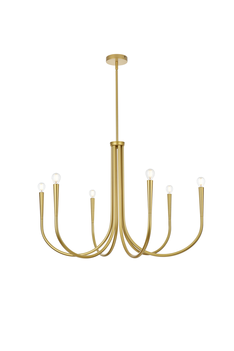 36 in. Layne Chandelier, Brass