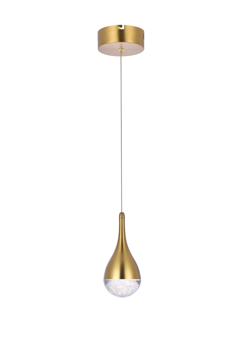 5 in. Amherst LED Pendant, Satin Gold