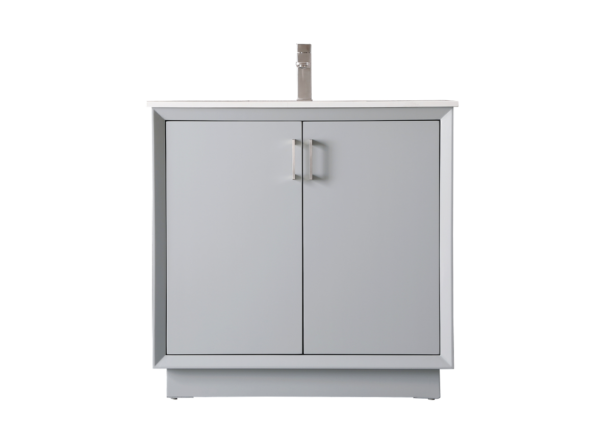 36 in. Single Bathroom Vanity, Gray