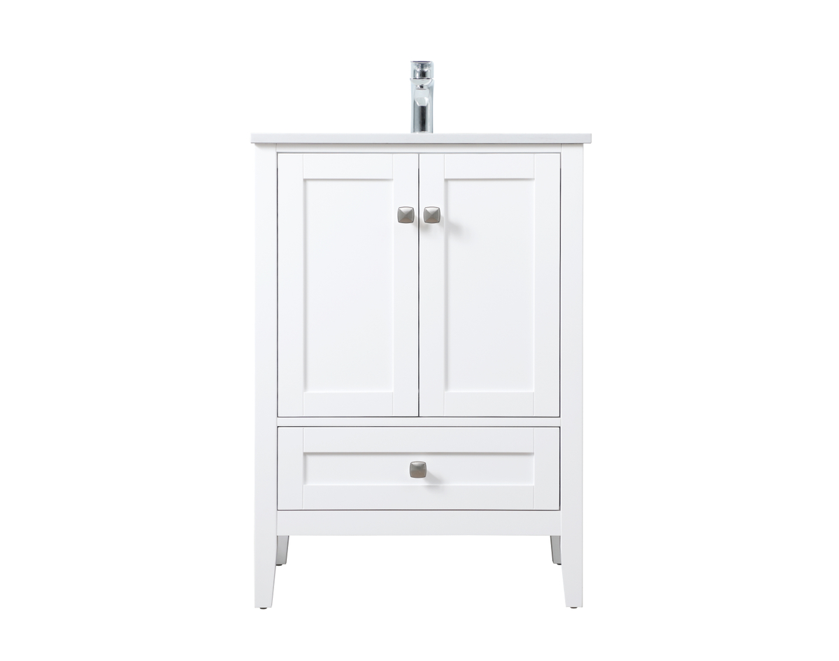 VF21124WH 24 in. SIngle Bathroom Vanity, White