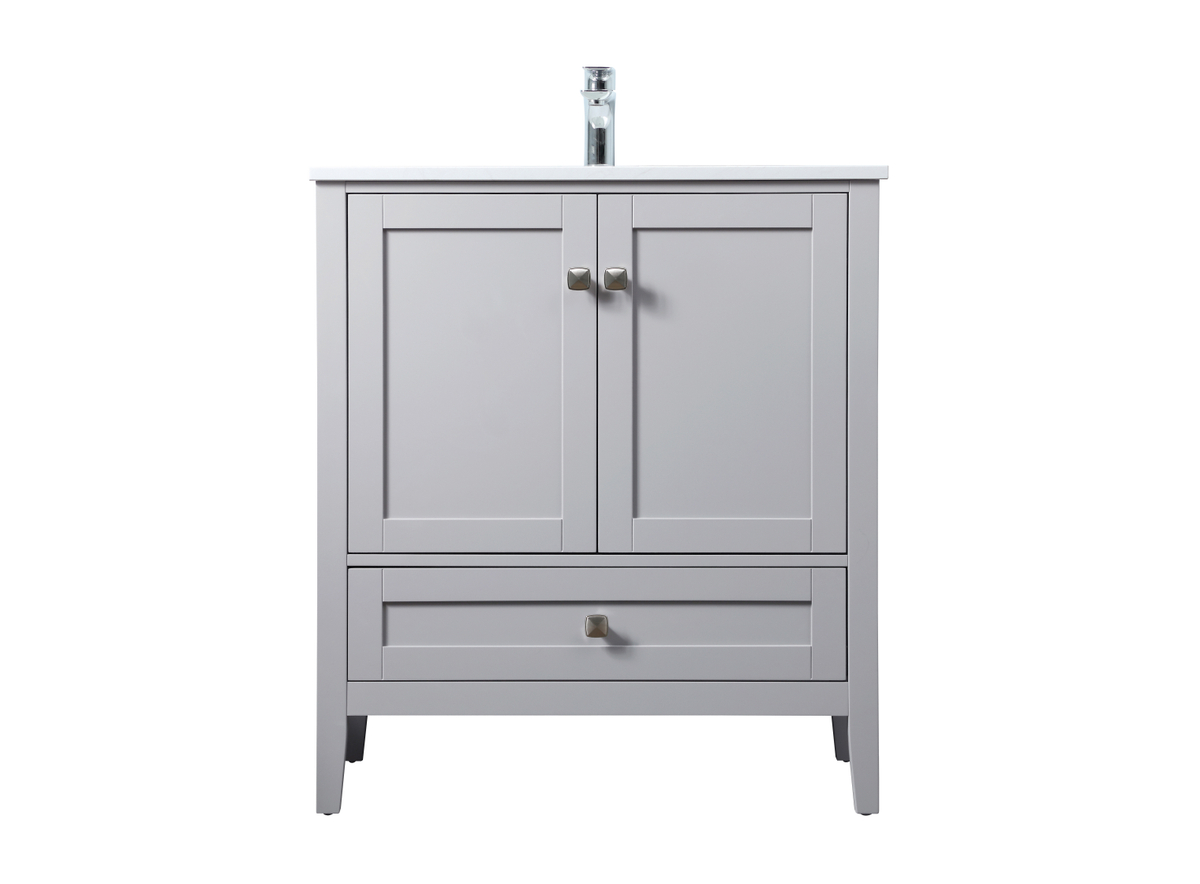 VF21130GR 30 in. Single Bathroom Vanity, Grey