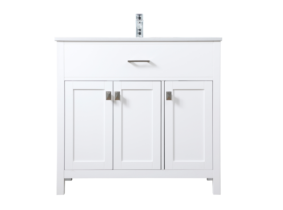 Picture of Elegant Kitchen & Bath VF28836WH 36 in. SIngle Bathroom Vanity&#44; White