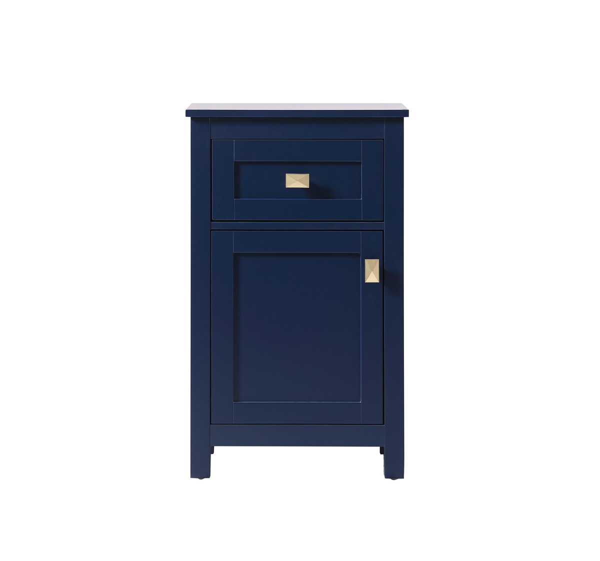 18in. Freestanding Bathroom Storage Cabinet - Blue - Durable MDF Construction