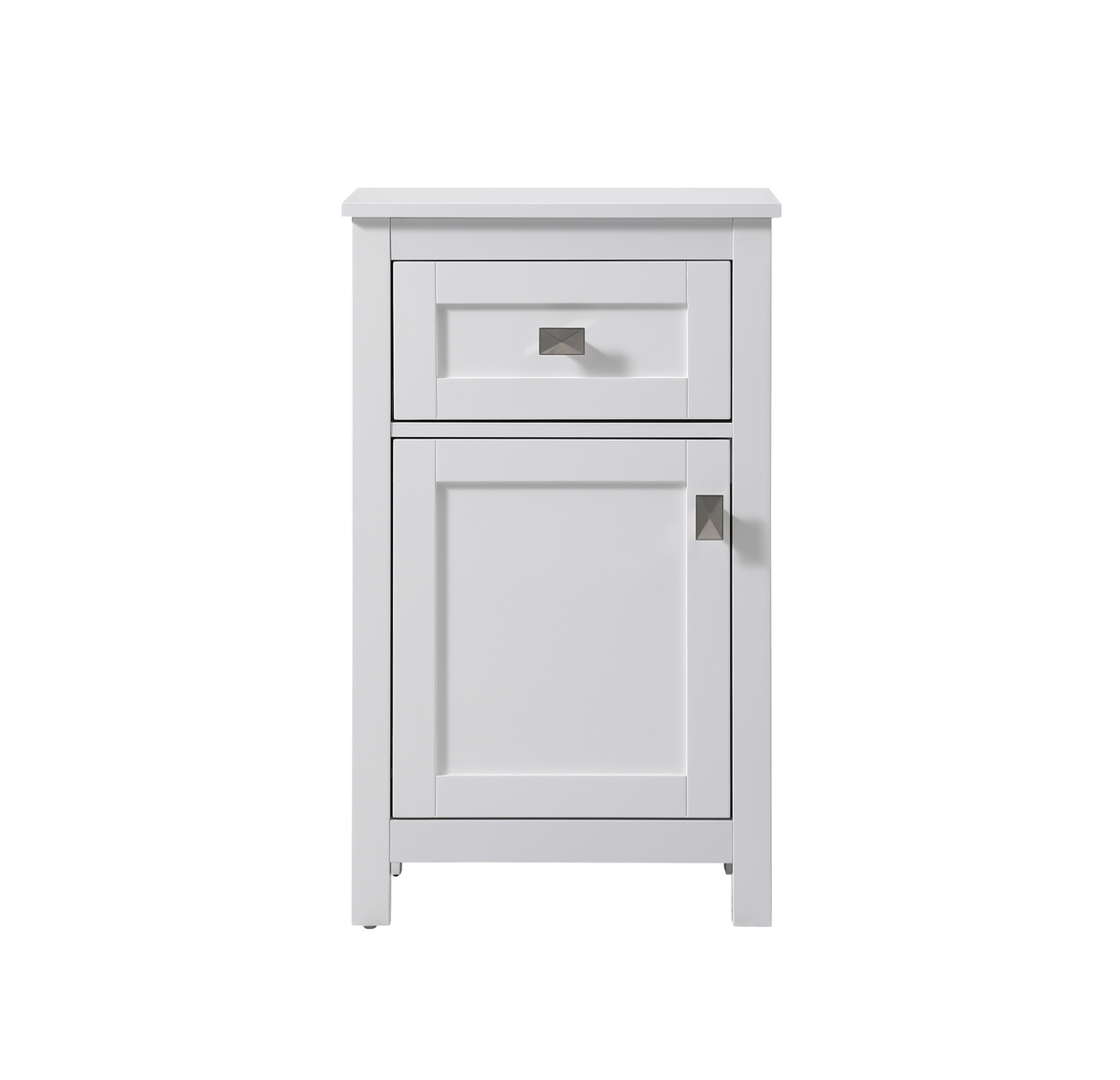 18in. Freestanding Bathroom Storage Cabinet - White - Durable MDF Construction