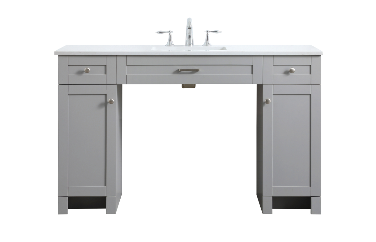 VF14954GR 54 in. ADA Compliant Bathroom Vanity, Grey