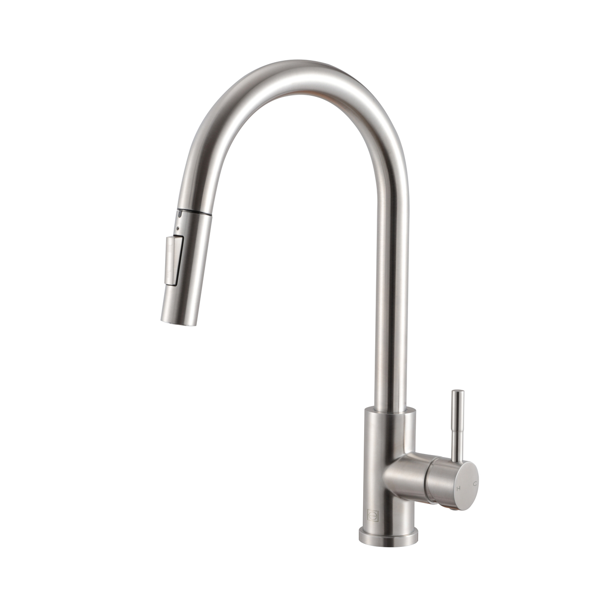 FAK-302BNK Jack Single Handle Pull Down Sprayer Kitchen Faucet, Brushed Nickel