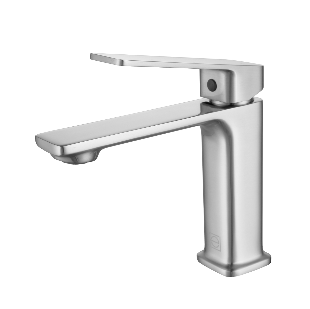 Lena Single Hole Single Handle Bathroom Faucet, Brushed Nickel